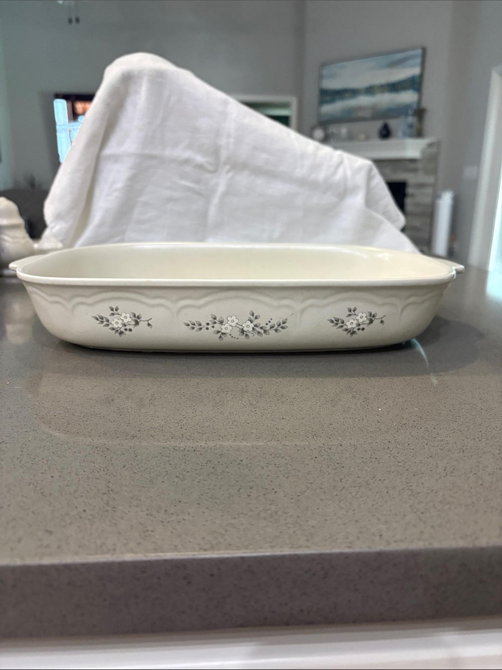 Pfaltzgraff Heirloom Classic Floral Ceramic Baking Dish